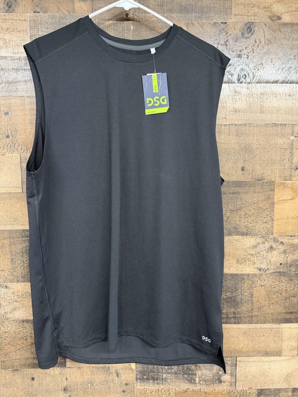 DSG Men’s Size Large Movement Muscle Tank Pure Black NWT SKU 0123